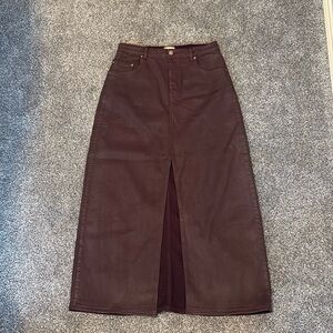 Chic Brown Pencil Skirt